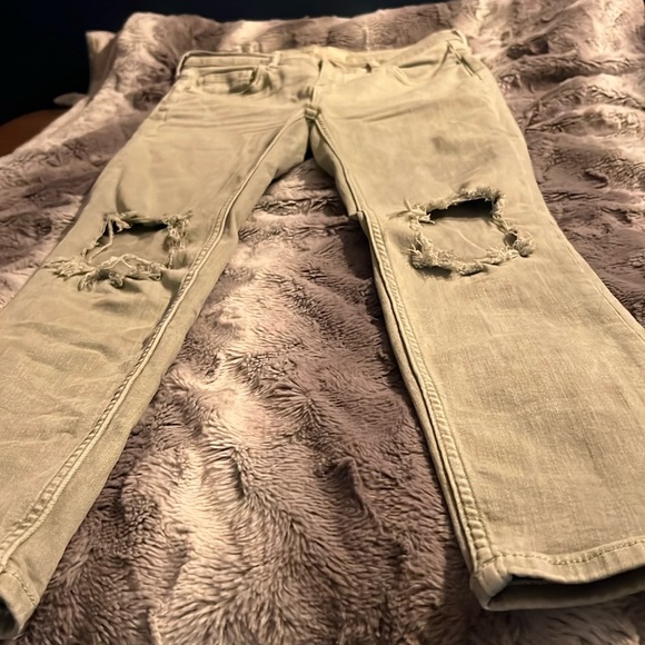 Free People sz 29 distressed skinny jeans with stretch - Picture 6 of 8